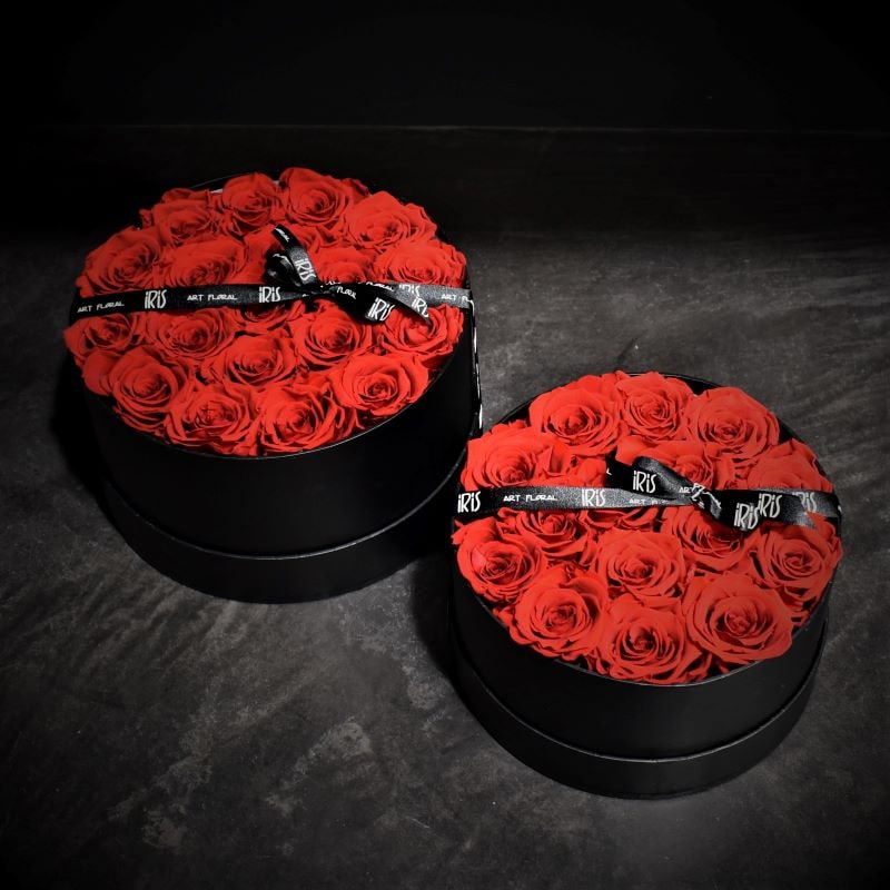 Red Stabilized Roses Box